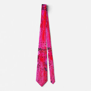 Corbata Impactante Neon Pink Crimson moderno abstracto