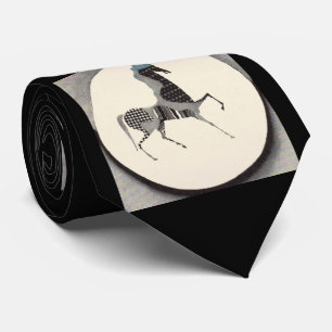 Corbata  imprenta de caballos de juego