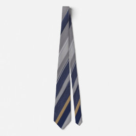 Corbata Impresión azul gris de color de agua única de lujo