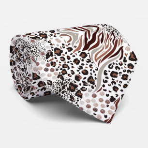 Corbata Impresión de animales 