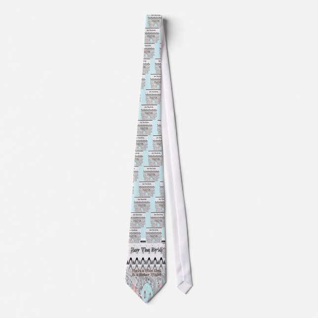 Corbata Impresión de arte de regalo de ducha de novia (Anverso)