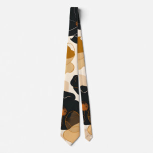 Corbata Impresión de arte floral moderno