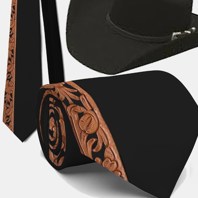 Corbata Impresión de cuero con herramientas occidentales s (Subido por el creador)
