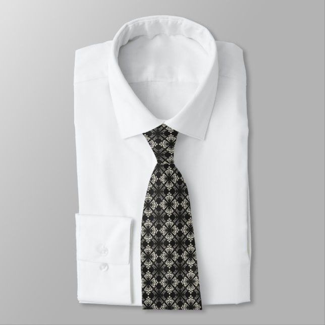 Corbata Impresión de Damasco de Tie para hombres (Atado)