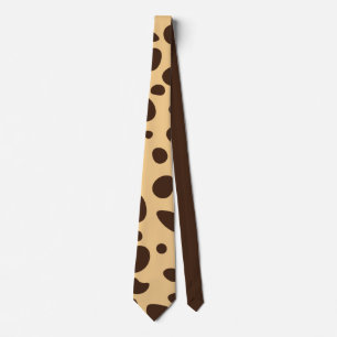 Corbata Impresión de Guepardo Marrón