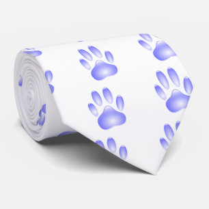 Corbata Impresión de hojas de perro de vidrio
