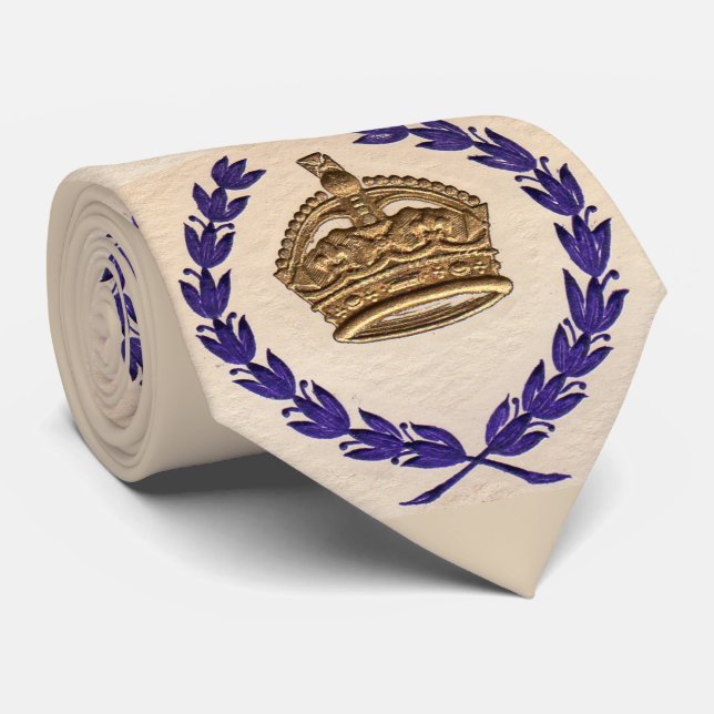 Corbata impresión de la corona y la guirnalda (Enrollado)