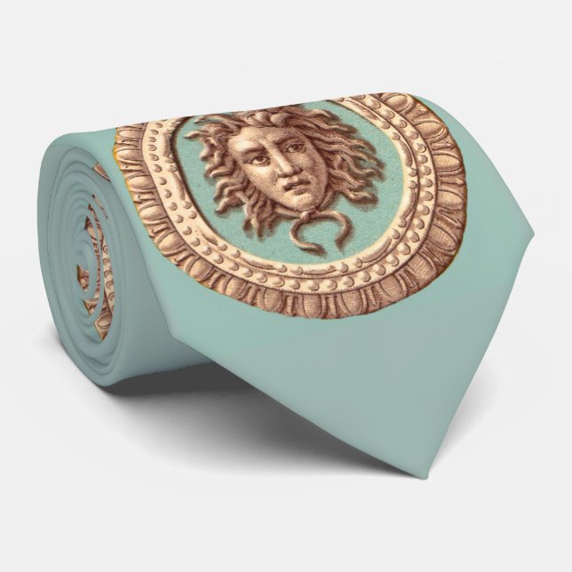 Corbata Impresión de Medusa (Enrollado)