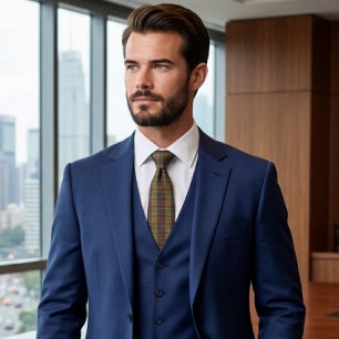 Corbata Impresión De Navidades Rojos Y Verdes De Oro