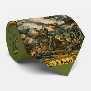 Corbata Impresión de partitura de 1917 La Batalla de Getty