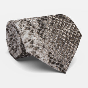 Corbata Impresión de Piel de serpiente Python