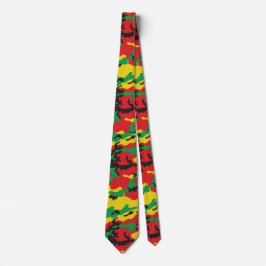 Corbata Impresión de rasta jamaiquino con patrones