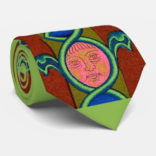 Corbata impresión de rostro del siglo XVI 
