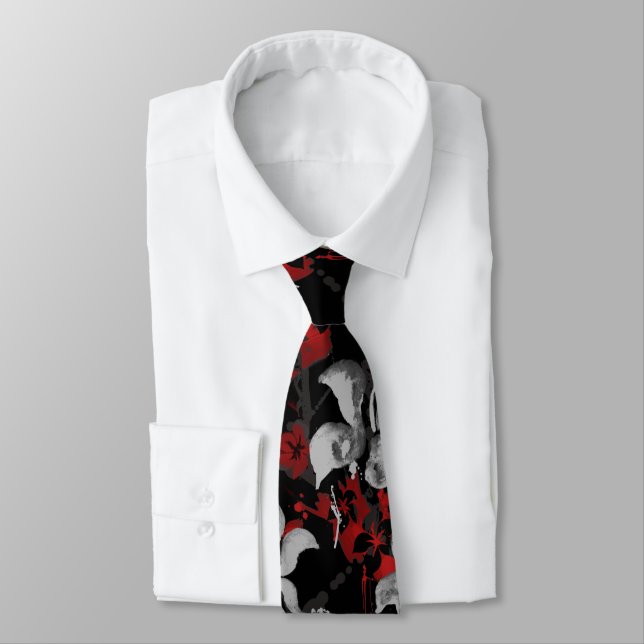 Corbata Impresión echada a un lado del Hawaiian 2 pintados (Atado)
