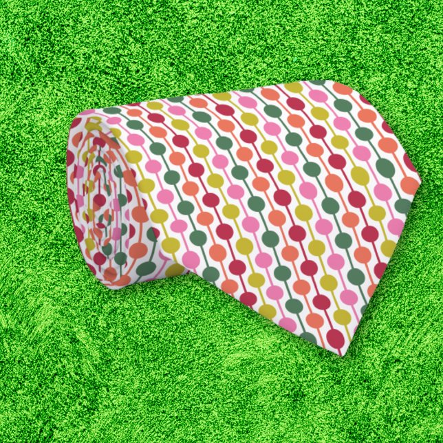 Corbata Impresión geométrica retro Navidades con patrones  (Subido por el creador)