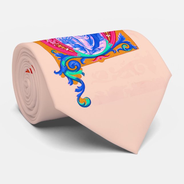 Corbata Impresión renacentista de Jesús (Enrollado)