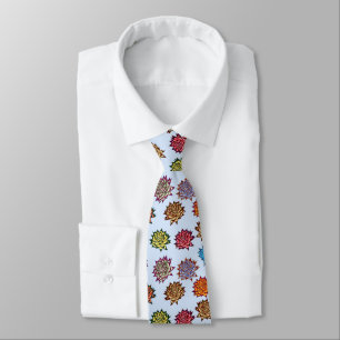 Corbata Impresión Rosa Araña, Patrón floral de estilo mode