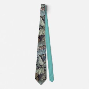 Corbata Impresionante diseño de hojas de William Morris Ac