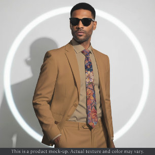Corbata Impresionista Floral Medley