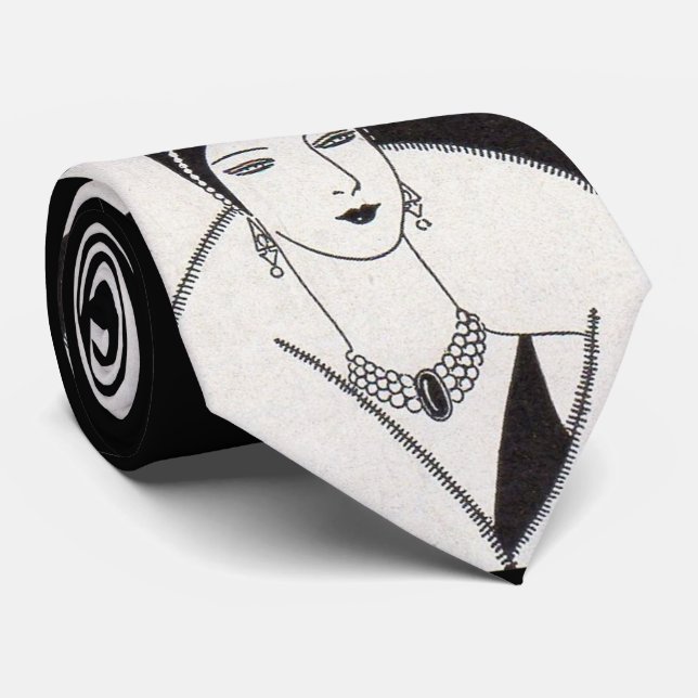 Corbata Impresora de Art Deco de 1928 (Enrollado)