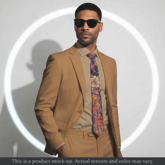 Corbata Impressionist Floral Medley Necktie