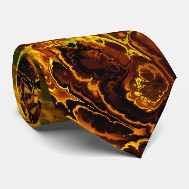Corbata Incendio Fractal Art 8 (Enrollado)
