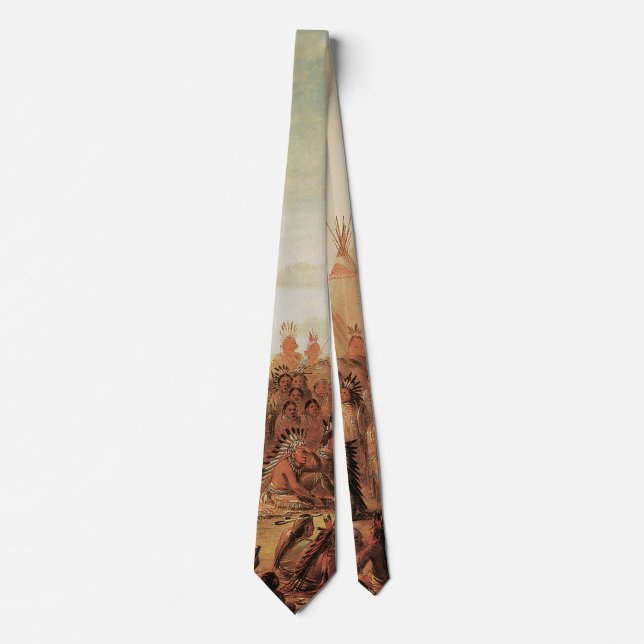 Corbata Indios antiguos, Consejo de Guerra Sioux de Catlin (Anverso)