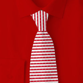 Corbata Indonesia Flag Brick Pattern