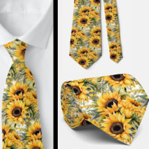 Corbata informal de oficina | Girasoles de Van Gog