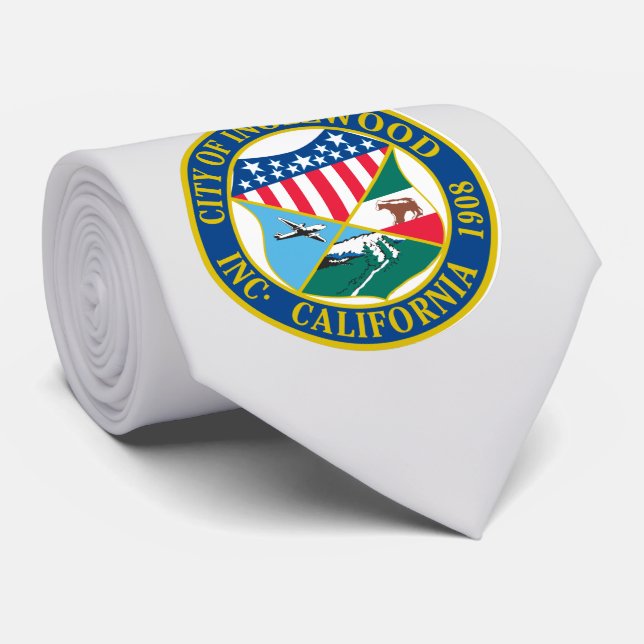 Corbata Inglewood California City Seal (Enrollado)