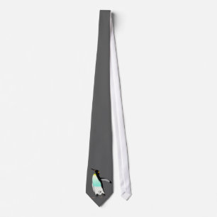 Corbata Inicial del monograma de Persoanlized del pingüino