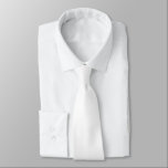 Corbata Iniciales ocultas blancas de tela de cuello de col<br><div class="desc">Color sólido de las iniciales ocultas blancas. Para bodas o uso diario, con iniciales prohibidas en la parte posterior que puede personalizar o borrar fácilmente si no es necesario. Puede cambiarse a cualquier color de su elección a través de la opción Personalizar adicional, o por favor envíeme un mensaje si...</div>