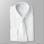 Corbata Iniciales ocultas blancas de tela de cuello de col<br><div class="desc">Color sólido de las iniciales ocultas blancas. Para bodas o uso diario, con iniciales prohibidas en la parte posterior que puede personalizar o borrar fácilmente si no es necesario. Puede cambiarse a cualquier color de su elección a través de la opción Personalizar adicional, o por favor envíeme un mensaje si...</div>