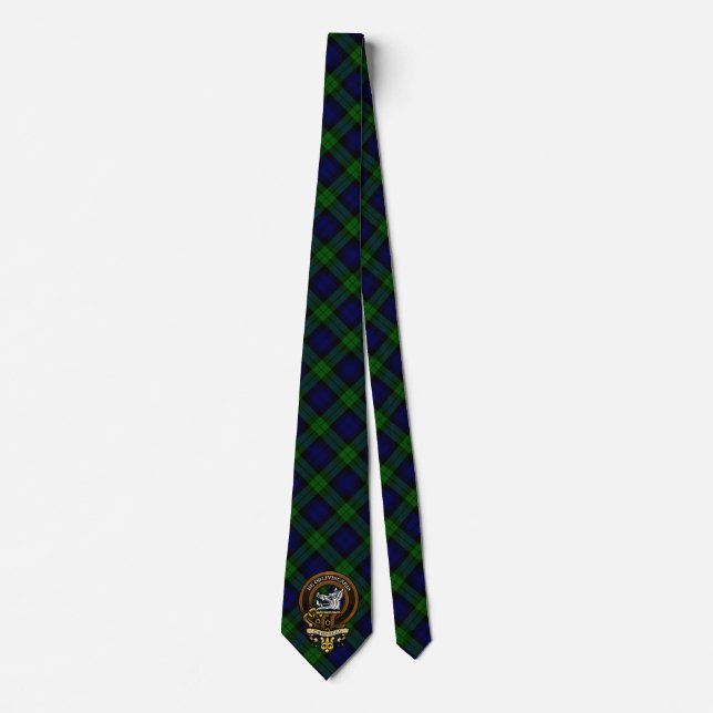 Corbata Insignia Campbell del clan escocés y Escudo (Anverso)
