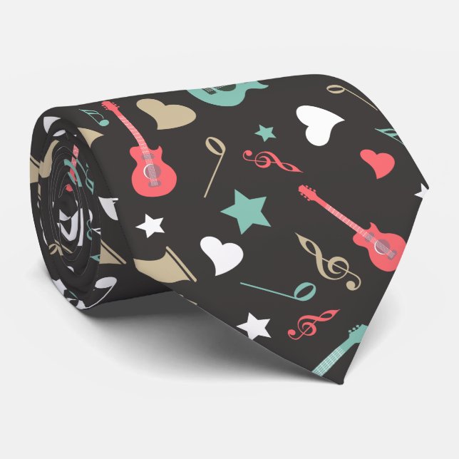 Corbata Instrumentos de los años 50 (Enrollado)