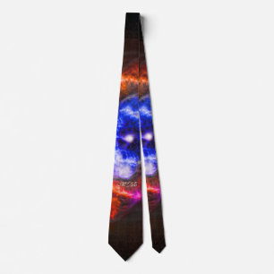 Corbata Intimidad en monograma personalizado Gatos Nebulos