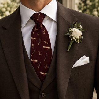 Corbata Invitación de boda con pergamino de dinero antiguo