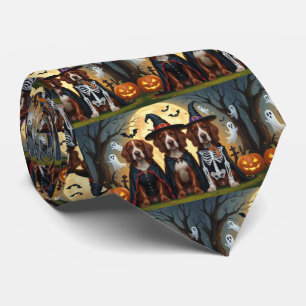 Corbata Irlandés Red Setter Dogs Pumpkin Halloween Funny
