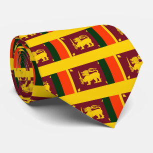 Corbata Isla de Sri Lanka - Bandera de León