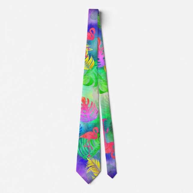 Corbata Isla Tropical (Anverso)