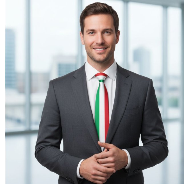 Corbata Italian flag tie, flag tie, Italian flag ties  (Subido por el creador)