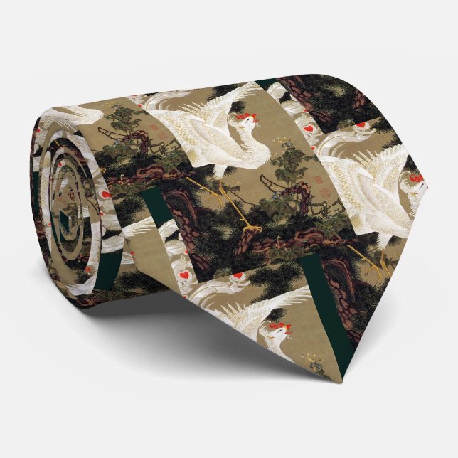 Corbata itō, jakuchū , 老松白鳳図 (Enrollado)