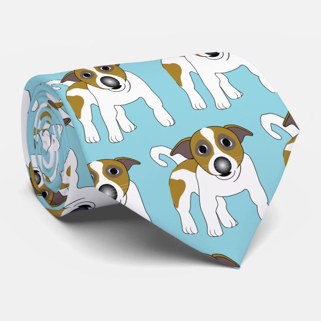 Corbata Jack Russell Terrier Dog Design (Enrollado)