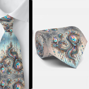 Corbata Jacquard Seda Falsa Paisley Elegante Caballero d