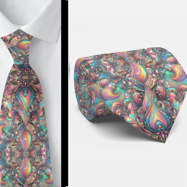 Corbata Jacquard Seda Falsa | Paisley Elegante Caballero d (Subido por el creador)