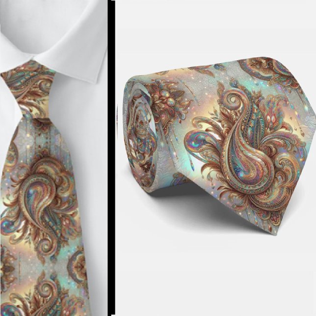 Corbata Jacquard Seda Falsa | Paisley Elegante Caballero d (Subido por el creador)