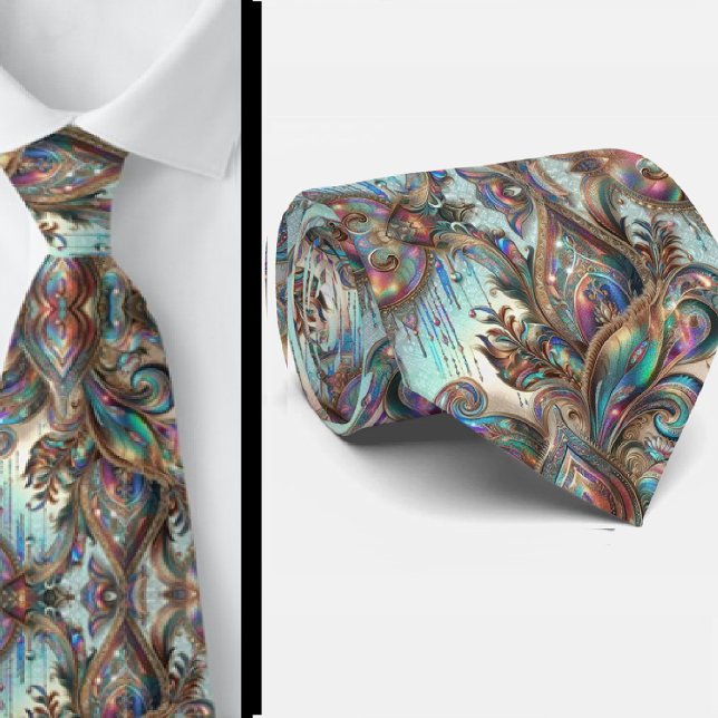 Corbata Jacquard Seda Falsa | Paisley Elegante Caballero d (Subido por el creador)