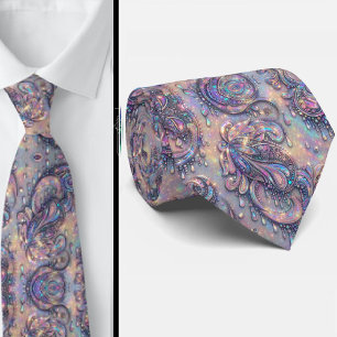 Corbata Jacquard Seda Falsa Paisley Elegante Caballero d