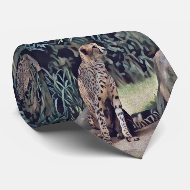 Corbata Jaguar En La Pintura De Aceite Forestal, Ataque De (Enrollado)