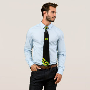 Corbata JAMAICA Christian Scripture Juan 3:16 Negro